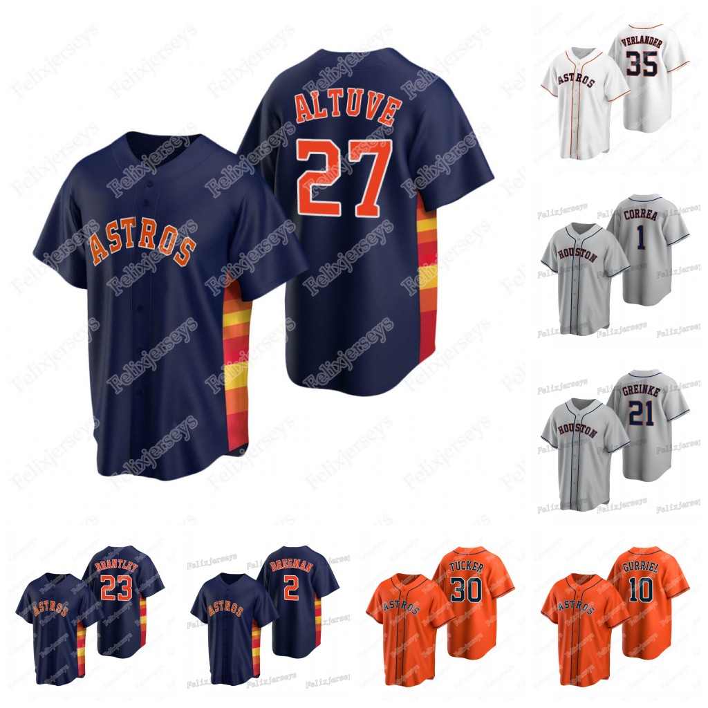 Youth Houston 2 Alex Bregman Jersey Jose Altuve Carlos Correa Kyle Tucker Zack Greinke Michael Brantley Yordan Alvarez Justin Verlander Roberto Osuna, Flexbase navy
Youth Houston 2 Alex Bregman Jersey Jose Altuve Carlos Correa Kyle Tucker Zack Greinke Michael Brantley Yordan Alvarez Justin Verlander Roberto Osuna, Flexbase navy