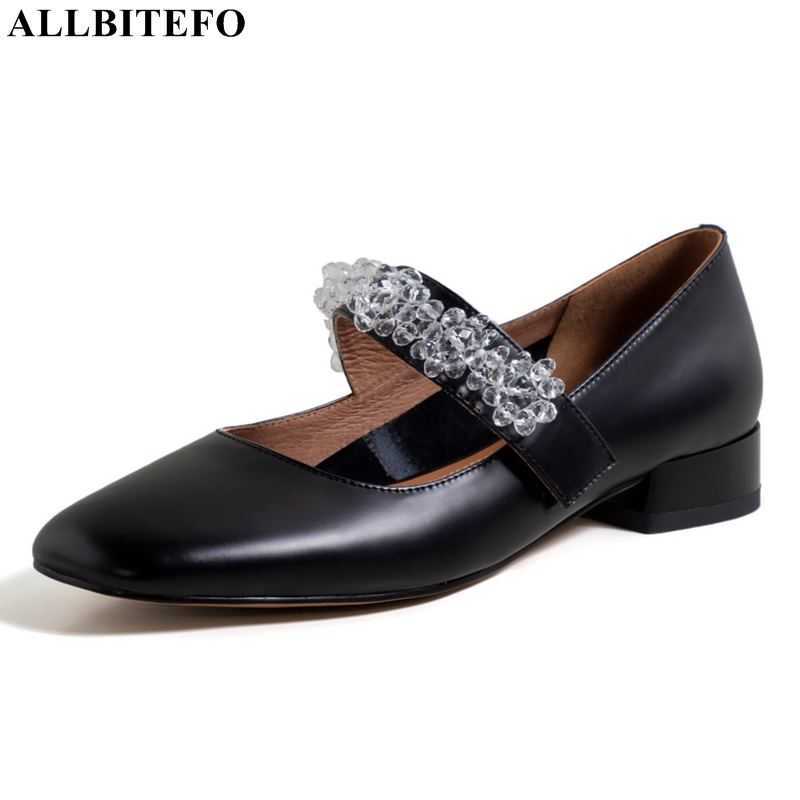 ALLBITEFO high quality genuine leather crystal flowers thick heels women shoes thick heels women heels shoes high heel shoes 210611, As picture
ALLBITEFO high quality genuine leather crystal flowers thick heels women shoes thick heels women heels shoes high heel shoes 210611, As picture