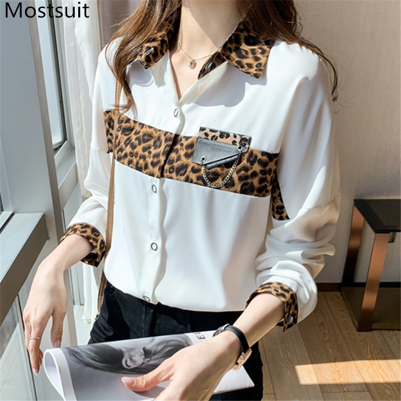 Spring Satin Leopard Printed Women Blouses Shirts Full Sleeve Turn-down Collar Office Fashion Blusas Tops Femme 210518, Black
Spring Satin Leopard Printed Women Blouses Shirts Full Sleeve Turn-down Collar Office Fashion Blusas Tops Femme 210518, Black