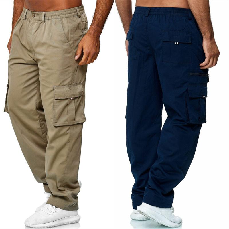 Men's Pants 2021 Men Polyester Cotton Cargo Multi-pocket Straight Casual Large Size Male Breathable Fitness Sports Trousers, Black
Men's Pants 2021 Men Polyester Cotton Cargo Multi-pocket Straight Casual Large Size Male Breathable Fitness Sports Trousers, Black