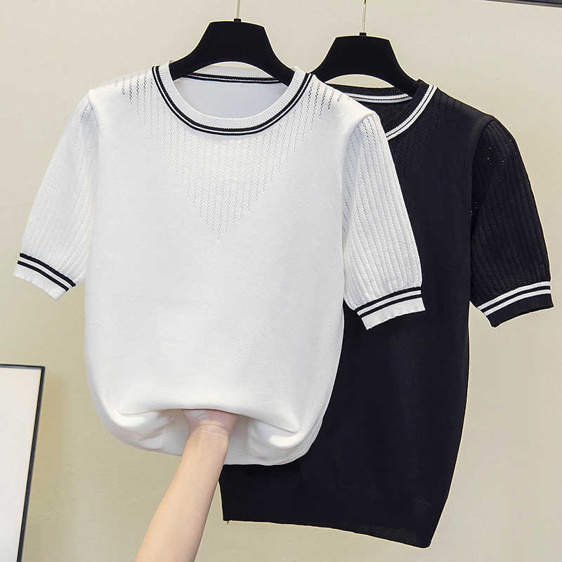Sexy Women Oversize Knitted sweater Top Short Sleeve Casual Hollow Out Tank Tops Woman Summer Tops Elasticity loose Pullover 210604, Black
Sexy Women Oversize Knitted sweater Top Short Sleeve Casual Hollow Out Tank Tops Woman Summer Tops Elasticity loose Pullover 210604, Black