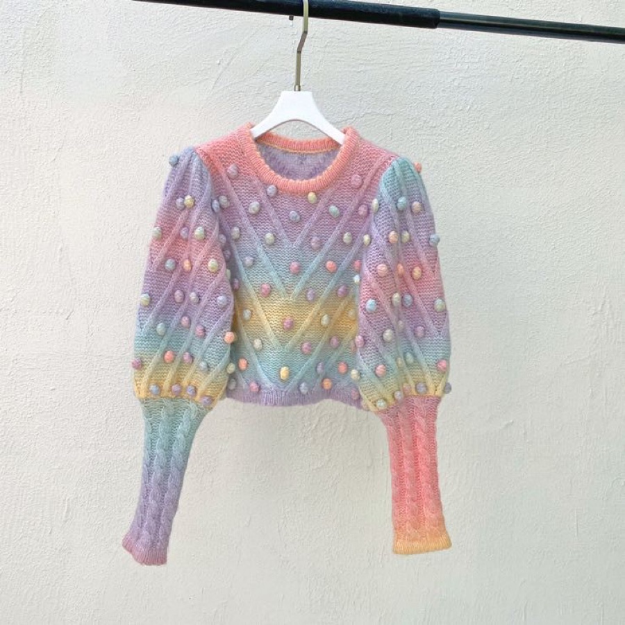 Gradient autumn and winter new women' sweater, Customize