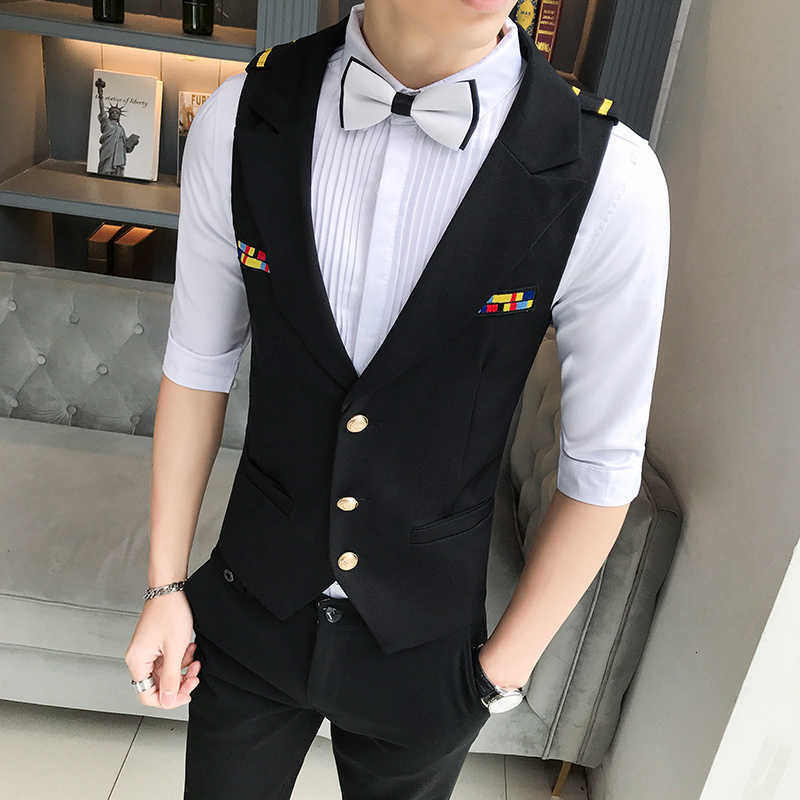 Men's Dress Suit Vest Slim Fit Waistcoat Tuxedo Clothes Sleeveless Waistcoat Men Gilet Night Club Work Vests Plus Size 5xl 210527, Black
Men's Dress Suit Vest Slim Fit Waistcoat Tuxedo Clothes Sleeveless Waistcoat Men Gilet Night Club Work Vests Plus Size 5xl 210527, Black