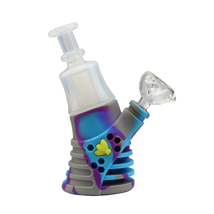 New Products Non-toxic Silicone Smoking Pipe Eco-friendly Dab Rig Tobacco Smoking Water Bong With Glass Tube Bongs
New Products Non-toxic Silicone Smoking Pipe Eco-friendly Dab Rig Tobacco Smoking Water Bong With Glass Tube Bongs