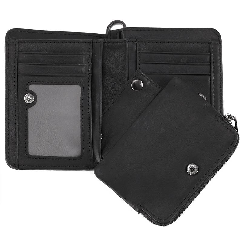 Wallets PI UNCLE Card Holder Ladies Leather Clutch Bag Men Short Wallet Multi-Card ID Anti-Theft Brush Fashion Case