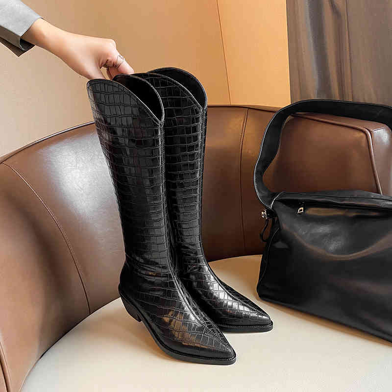 boots leather-relief boots with split leather of 22-26cm high-heeled high heels q6ro, Black
boots leather-relief boots with split leather of 22-26cm high-heeled high heels q6ro, Black