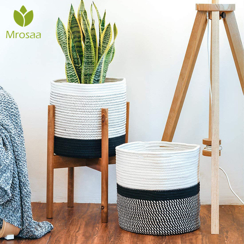 Green Pant Fower Pot Cotton Rope Woven Storage Basket Fodabe Desktop Container Toys Organizer Home Decor aundry Basket 20cm
Green Pant Fower Pot Cotton Rope Woven Storage Basket Fodabe Desktop Container Toys Organizer Home Decor aundry Basket 20cm