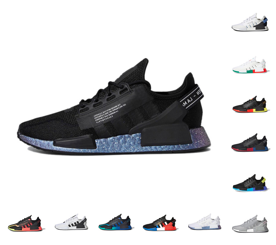 Top quality Men Women Running Shoes NMD R1 V2 runner PK Sneakers black white blue metallic gold Carbon Shock Yellow mexico city outdoor Trainers
Top quality Men Women Running Shoes NMD R1 V2 runner PK Sneakers black white blue metallic gold Carbon Shock Yellow mexico city outdoor Trainers