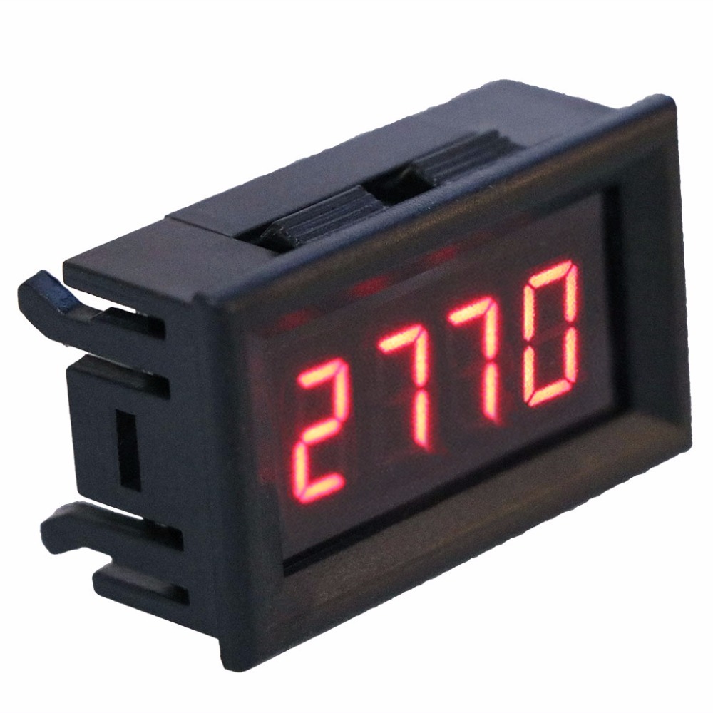 2 In 1 Led Driver Gauge Digital Rpm Voltometer For Car Engine Rotating Speed