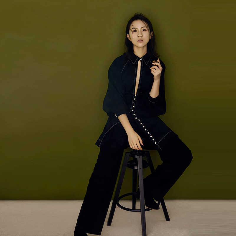HIGH QUALITY Fashion Runway Deesigner Suit Set Women's Brief Buttons Tops Pants 210526, Gray
HIGH QUALITY Fashion Runway Deesigner Suit Set Women's Brief Buttons Tops Pants 210526, Gray