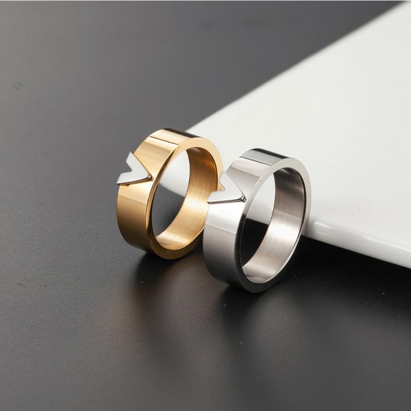 Cluster Rings Luxury Stainless Steel Ring Titanium Wedding Bridal V Shape Brand Jewelry Party For Women Men
Cluster Rings Luxury Stainless Steel Ring Titanium Wedding Bridal V Shape Brand Jewelry Party For Women Men