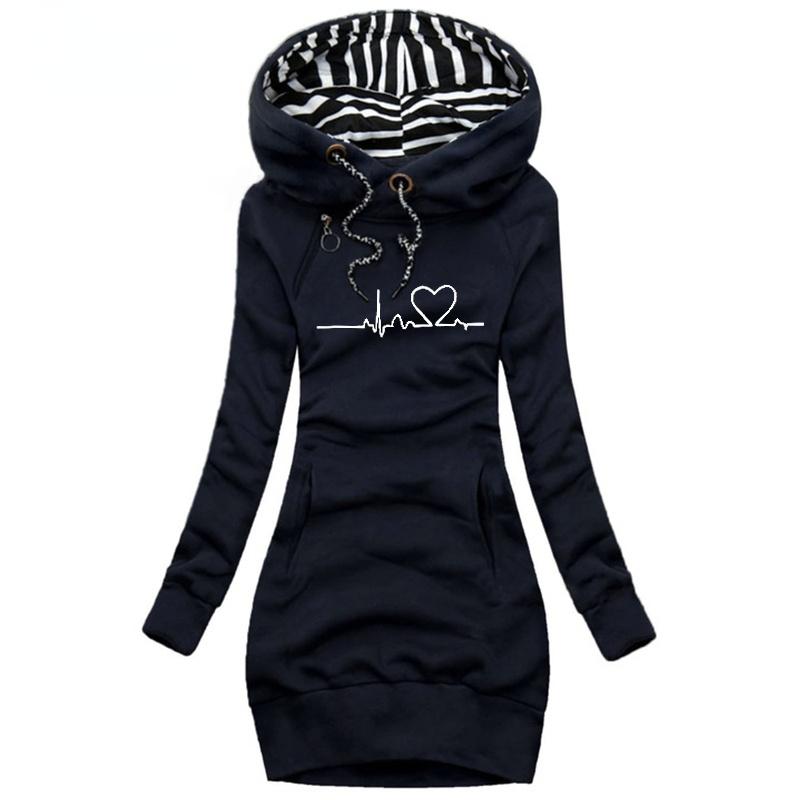 Women's Trench Coats Outono E Inverno Vestidos Femininos Moda Manga Comprida Hoodie Vestido Casual Com Capuz Para Mulheres Pulôver, Black
Women's Trench Coats Outono E Inverno Vestidos Femininos Moda Manga Comprida Hoodie Vestido Casual Com Capuz Para Mulheres Pulôver, Black