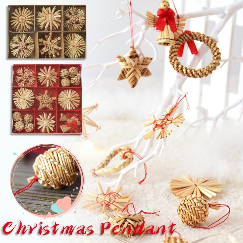 Christmas Decorations Tree Hanging Ornament Natural Wheat Straw Handmade Mini Five-pointed Star Snowman Wreath Decor For Christmas#g4
Christmas Decorations Tree Hanging Ornament Natural Wheat Straw Handmade Mini Five-pointed Star Snowman Wreath Decor For Christmas#g4