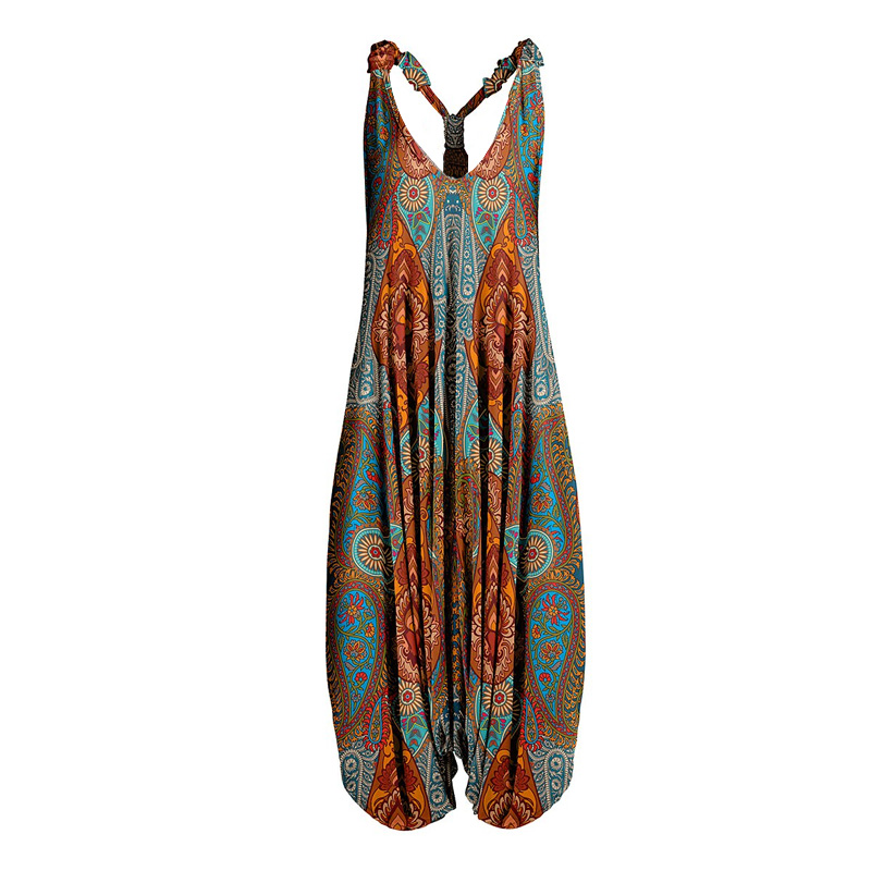 2021 Women Teal & Orange Paisley Racerback Harem Jumpsuit Spaghetti Fashion Vintage Overall Straps Long Jumpsuit Trousers, Striped
2021 Women Teal & Orange Paisley Racerback Harem Jumpsuit Spaghetti Fashion Vintage Overall Straps Long Jumpsuit Trousers, Striped