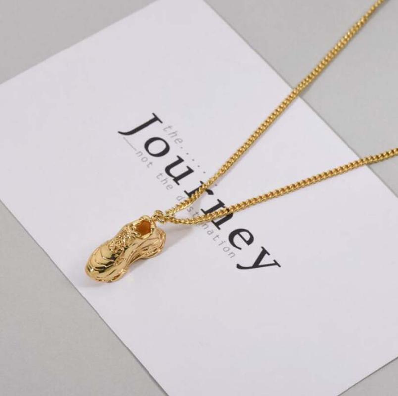 Pendant Necklaces Letter Shoes-shape Necklace Copper Golden Fun Women Unusual Chic Neck Chain
Pendant Necklaces Letter Shoes-shape Necklace Copper Golden Fun Women Unusual Chic Neck Chain