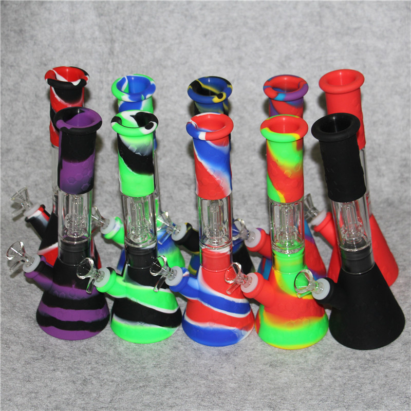 Silicone Bong hookah 11.42 Inch Beaker Base Water Pipes cartoon printing 14mm female unbreakable bongs Silicon Downstem & Glass Bowl
Silicone Bong hookah 11.42 Inch Beaker Base Water Pipes cartoon printing 14mm female unbreakable bongs Silicon Downstem & Glass Bowl