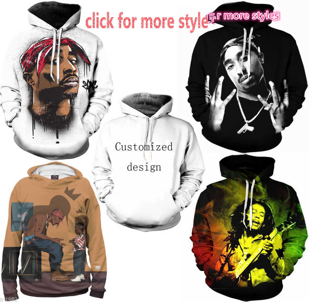 New Fashion Couples Men Women Unisex Rapper 2pac Tupac 3D Print Hoodies Sweater Sweatshirt Jacket Pullover Top S-6XL TT130, Black
New Fashion Couples Men Women Unisex Rapper 2pac Tupac 3D Print Hoodies Sweater Sweatshirt Jacket Pullover Top S-6XL TT130, Black