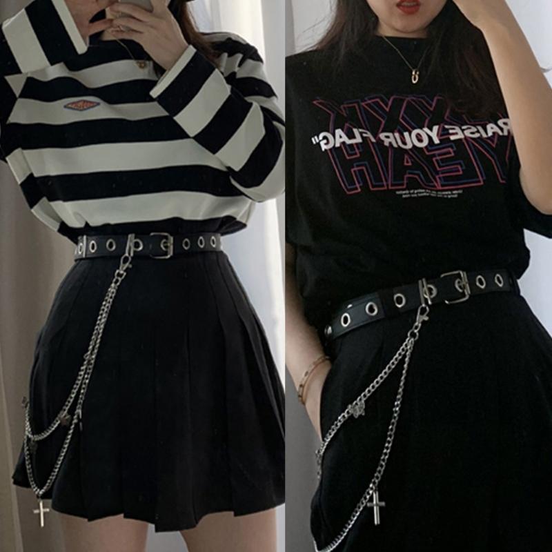 Belts Gothic Punk Women Pants Jeans Waist Chain With Metal Cross Butterfly Pendant Harajuku Hip Hop Trousers Belt Jewelry, Black
Belts Gothic Punk Women Pants Jeans Waist Chain With Metal Cross Butterfly Pendant Harajuku Hip Hop Trousers Belt Jewelry, Black