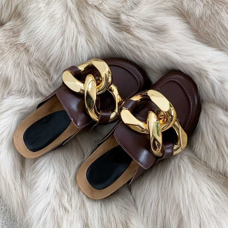 ALLBITEFO Huge chain design natural genuine leather summer beach shoes women heels women slippers low heel shoes flip flops 210611, As picture
ALLBITEFO Huge chain design natural genuine leather summer beach shoes women heels women slippers low heel shoes flip flops 210611, As picture