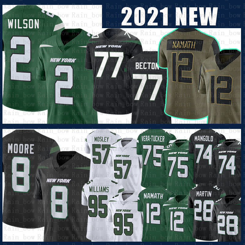Custom 8 Elijah Moore 2 Zach Wilson Jersey Joe Namath C.J. Mosley Mekhi Becton Wayne Chrebet Vera-Tucker Quinnen Williams Joe Klecko Nick Mangold Curtis Martin Football, 2021 youth size s-xl (penqiji)
Custom 8 Elijah Moore 2 Zach Wilson Jersey Joe Namath C.J. Mosley Mekhi Becton Wayne Chrebet Vera-Tucker Quinnen Williams Joe Klecko Nick Mangold Curtis Martin Football, 2021 youth size s-xl (penqiji)