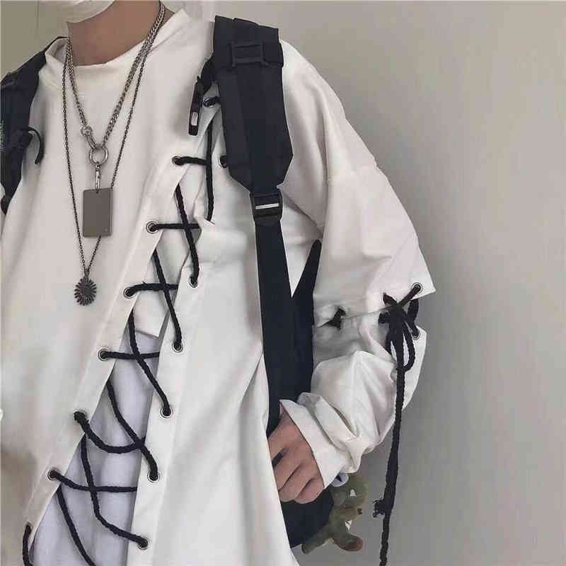 idopy japane fashion men`s street style lace hoodie punk loose fit pullover digner colorful hip hop sweatshirts, Black
idopy japane fashion men`s street style lace hoodie punk loose fit pullover digner colorful hip hop sweatshirts, Black