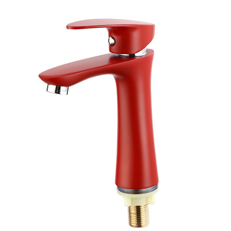 Bathroom Sink Faucets Single Cold Basin Faucet Handle Hole Tap Deck Mounted Lavatory Water Red Baking
Bathroom Sink Faucets Single Cold Basin Faucet Handle Hole Tap Deck Mounted Lavatory Water Red Baking