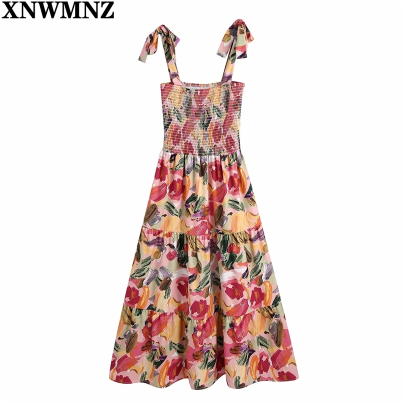 Women Fashion With Smocking Graffiti Print Midi Dress Vintage Backless Bow Tied Straps Female Dresses Vestidos robe 210520, Multi
Women Fashion With Smocking Graffiti Print Midi Dress Vintage Backless Bow Tied Straps Female Dresses Vestidos robe 210520, Multi
