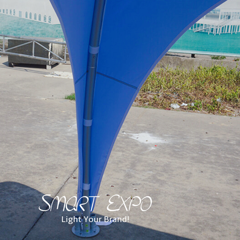 Outdoor Pentagram Canopy Arch Tent for Event Advertising Display with Customized Logo Printing Wheeled Bag Packing