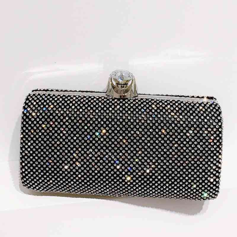 Evening Bags Hong Kong Celebrity women's full diamond small fashion inlaid holding dinner dress party, 1# shoe box
Evening Bags Hong Kong Celebrity women's full diamond small fashion inlaid holding dinner dress party, 1# shoe box
