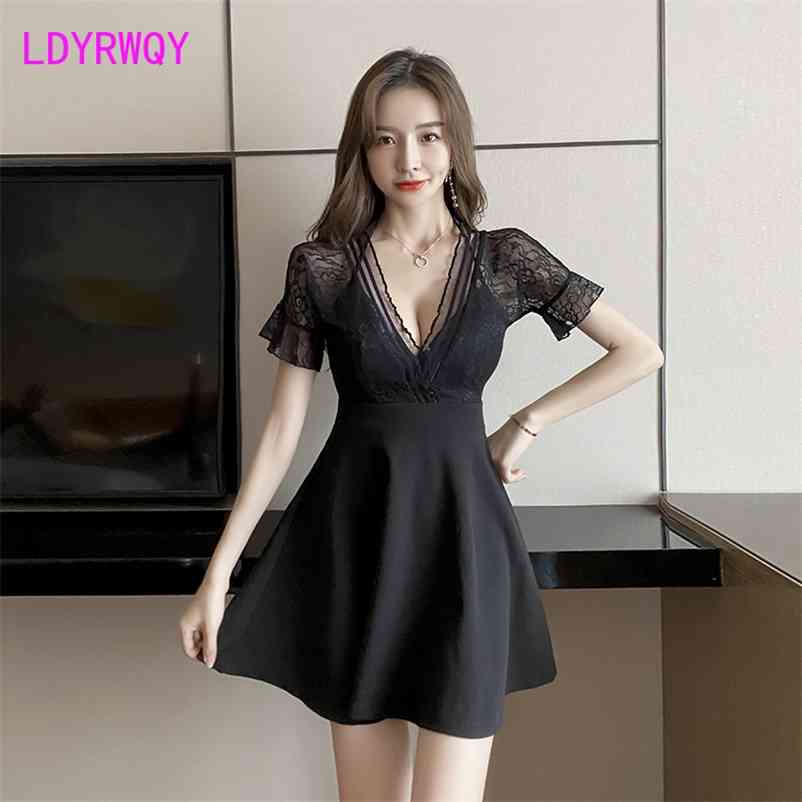 LDYRWQY sexy deep v low-cut lace stitching dress ruffled waist temperament Office Lady Knee-Length V-Neck 210603, White
LDYRWQY sexy deep v low-cut lace stitching dress ruffled waist temperament Office Lady Knee-Length V-Neck 210603, White