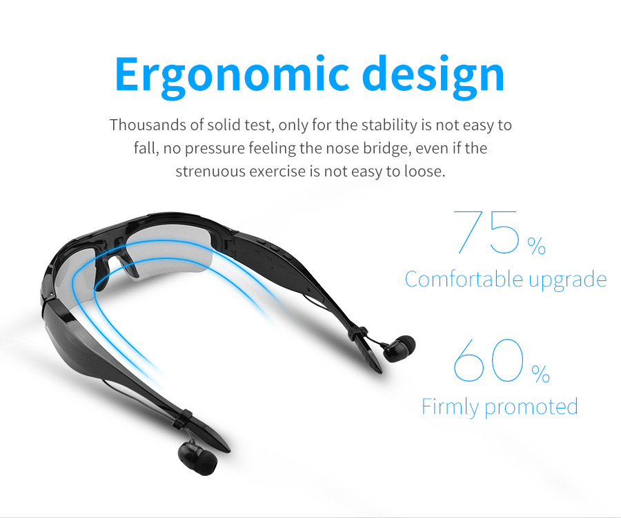 New Sport Sunglasses Bluetooth 4.1 Headset Sunglass Stereo mp3 Bluetooth Wireless Sports Headphone Handsfree mp3 Music Player Free DHL