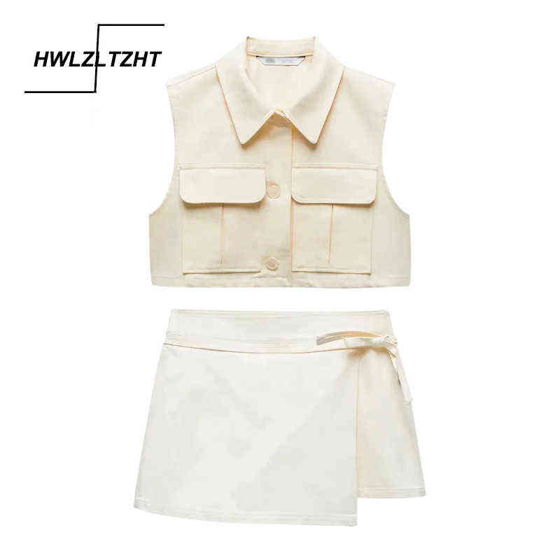 HWLZLTZHT Summer Lapel Vest Women Thin Loose Waistcoat Single Breasted Sleeveless Blazer Feminino Short Slim Jacket Femme 211120