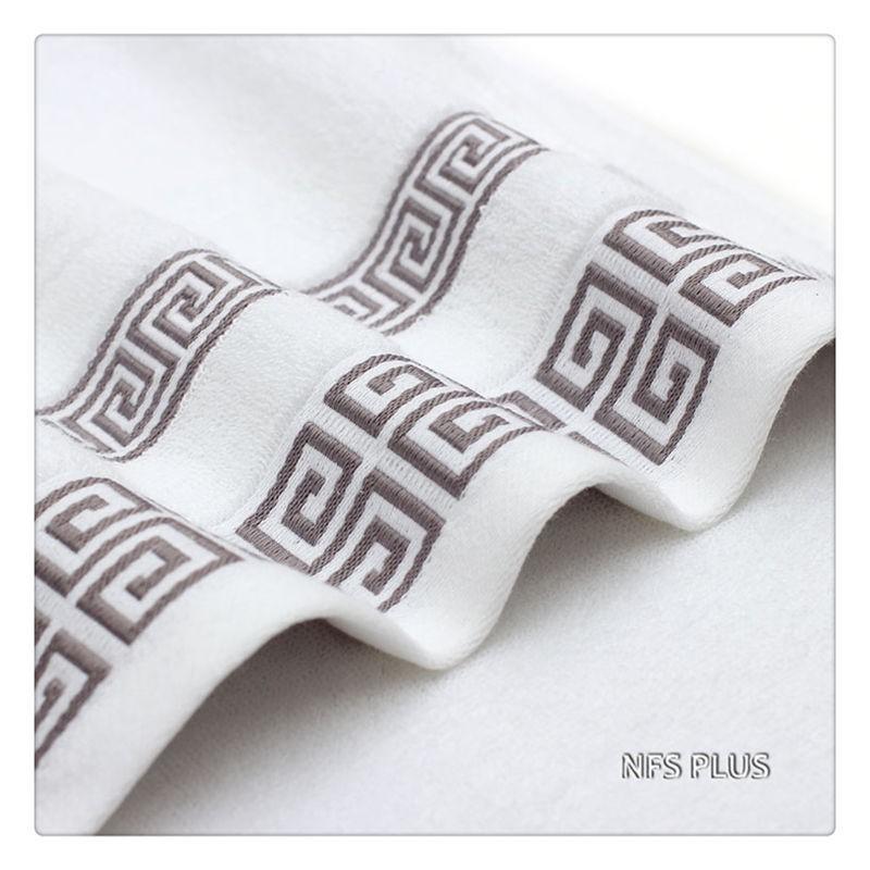 Towel Cotton Set For Adults 2 Face Hand 1 Bath Bathroom Solid Color Blue White Terry Washcloth Travel Sports Towels TUES