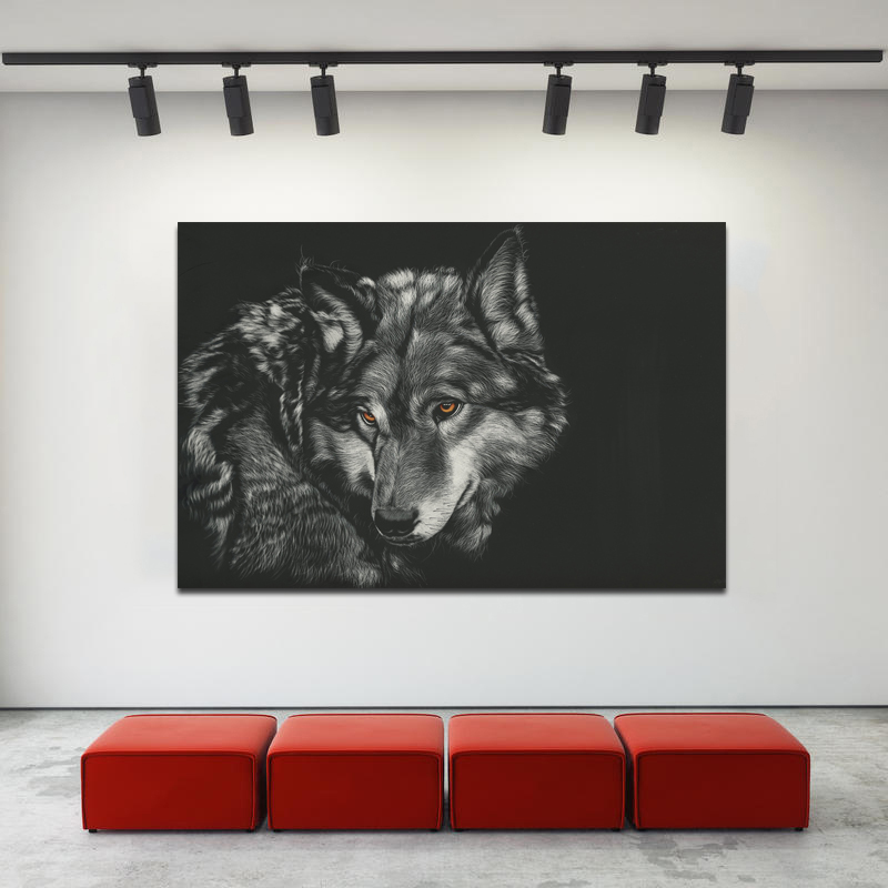 Decorative Painting Canvas Art Black Wolf Animal Pictures Poster Print Wall Art Painting For Living Room Cuadros
Decorative Painting Canvas Art Black Wolf Animal Pictures Poster Print Wall Art Painting For Living Room Cuadros