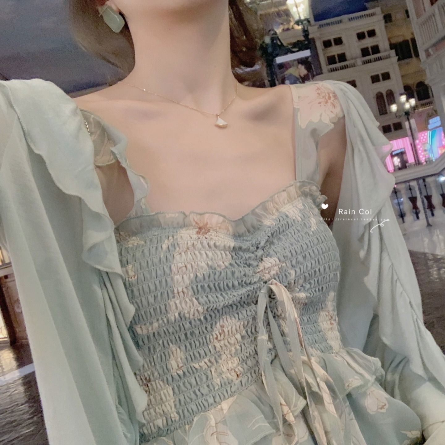 Summer Spaghetti Strap Chiffon Dress Women Sleeveless Vintage French Style A-line Long Dress Korea Chic Loose Thin Clothing 210521