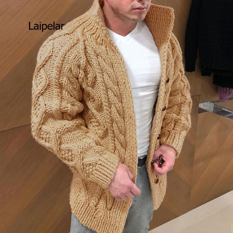 Mens Sweater Coat Autumn Winter Thick Warm Twisted Knitted Outerwear Fashion Solid Color Stand-up Collar Sweaters Plus Size 5XL, Apricot
Mens Sweater Coat Autumn Winter Thick Warm Twisted Knitted Outerwear Fashion Solid Color Stand-up Collar Sweaters Plus Size 5XL, Apricot