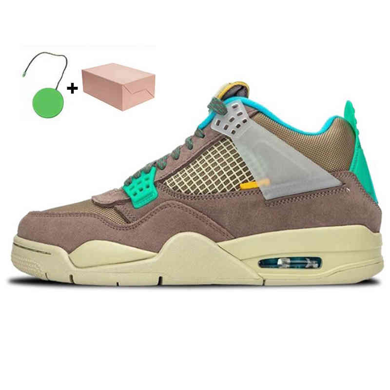 With Box Women Mens 4s Basketball Shoes Unions Jumpman 4 Travis Scotts Cactus Jack Desert Moss Sneakers University Blue Taupe Haze Starfish274H