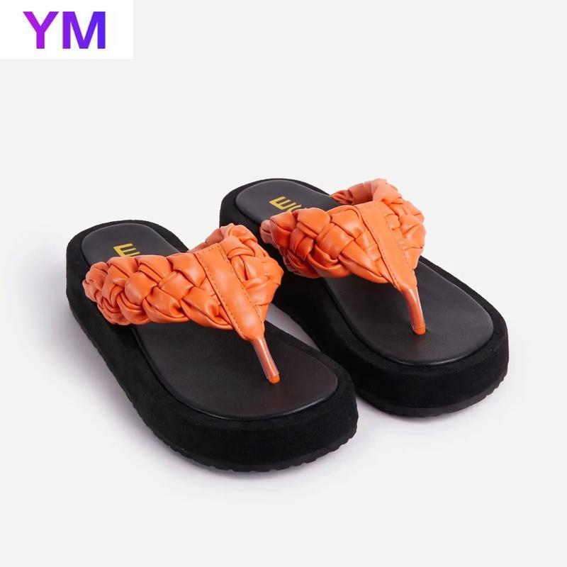 Sandals Summer Weave Women's 2021 Soft Ladies Outside Thick-soled Open Toe Zapatos Mujer Flip Flop Mule Feminino, Black
Sandals Summer Weave Women's 2021 Soft Ladies Outside Thick-soled Open Toe Zapatos Mujer Flip Flop Mule Feminino, Black