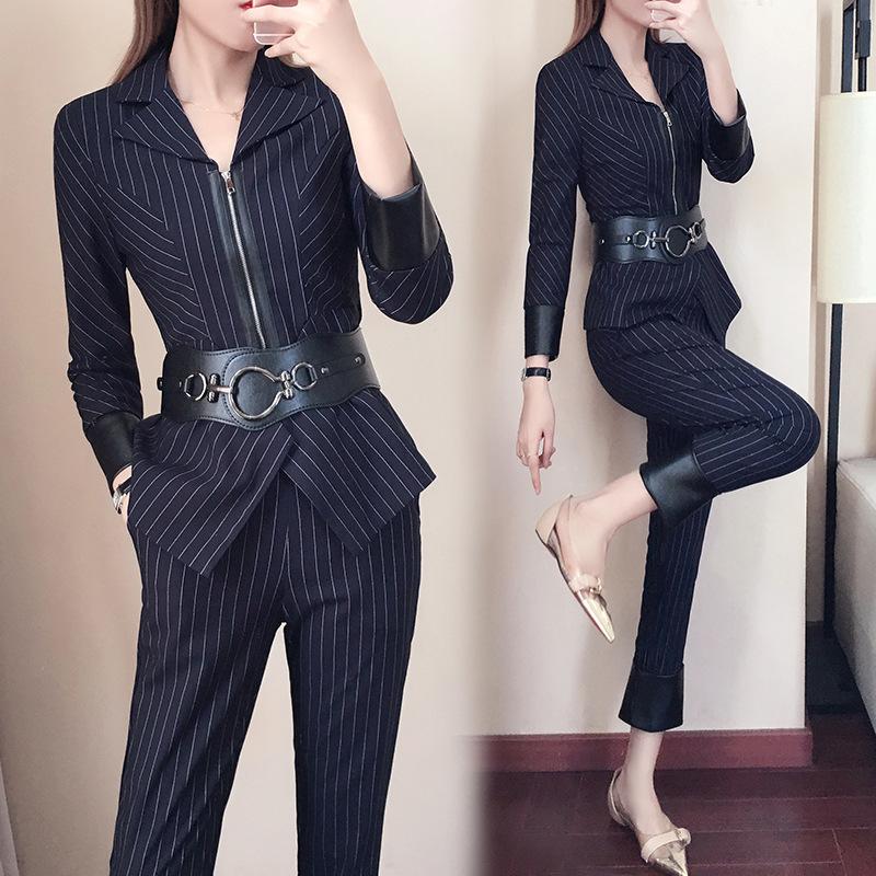 Women' Suits & Blazers Womens Two Piece Sets Tweed Set Stripe Outfit Plus Size Korean Version Of Temperament Slim Thin Work Clothes Suit, Blue
Women' Suits & Blazers Womens Two Piece Sets Tweed Set Stripe Outfit Plus Size Korean Version Of Temperament Slim Thin Work Clothes Suit, Blue