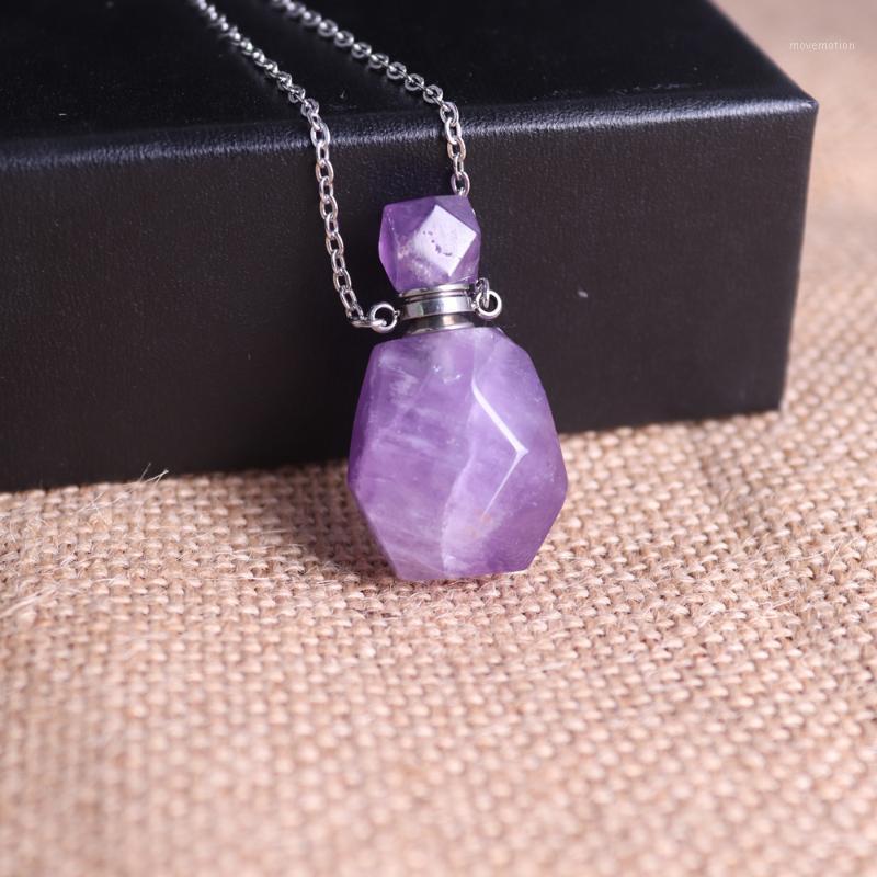 Chains Amethysts Natural Gems Stone Facet Reiki Pendant Fluorite Healing Chakra Crystal Quartz Perfume Bottle Necklace Jewelry Free
Chains Amethysts Natural Gems Stone Facet Reiki Pendant Fluorite Healing Chakra Crystal Quartz Perfume Bottle Necklace Jewelry Free