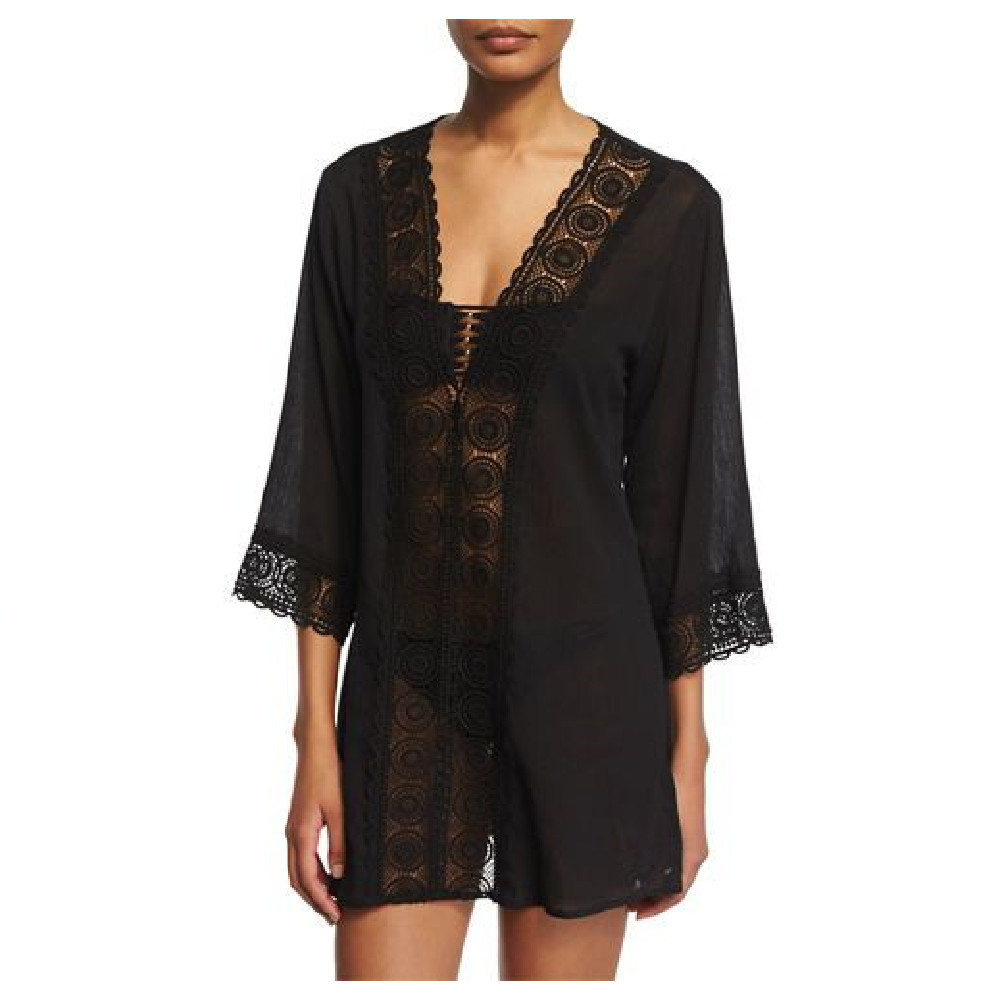 Arrivals Beach Cover up Rayon White Swimwear Ladies Robe Plage Transparent Dress Pareos Women Walk on The #Q41 210420