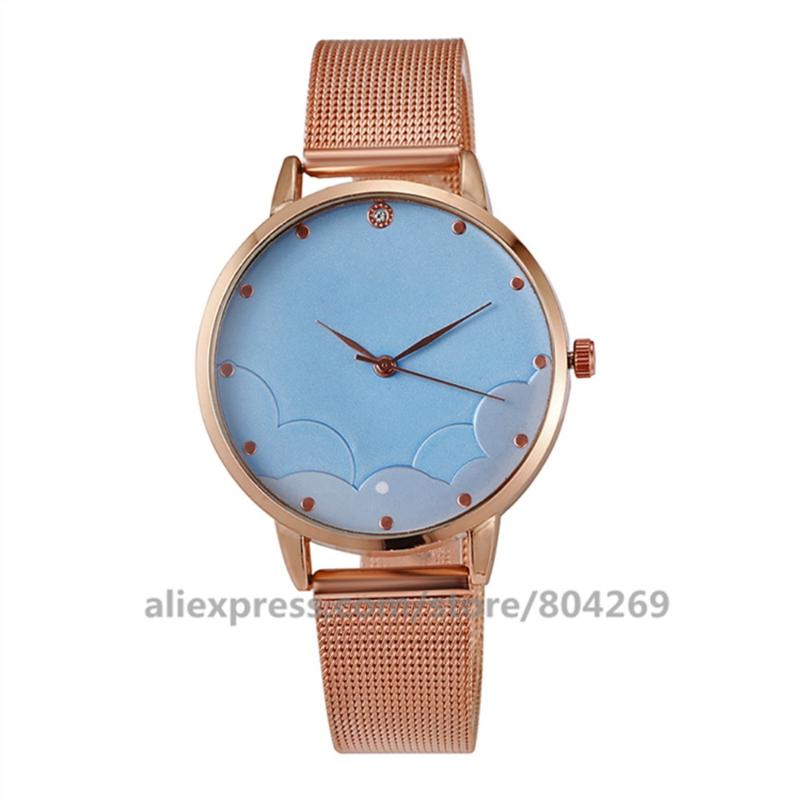 Wristwatches Women Casual Creative Shape Watches Round Analog Quartz Men Wrist Watch Mesh, Rose pink
Wristwatches Women Casual Creative Shape Watches Round Analog Quartz Men Wrist Watch Mesh, Rose pink