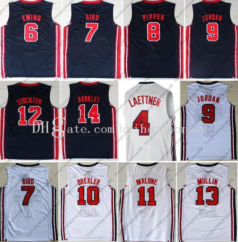 1992 Team Basketball Jersey Dream Bird Michael Patrick Ewing Scottie Pippen Clyde Drexler John Stockton Karl Malone Charles Barkley Johnson, White
1992 Team Basketball Jersey Dream Bird Michael Patrick Ewing Scottie Pippen Clyde Drexler John Stockton Karl Malone Charles Barkley Johnson, White