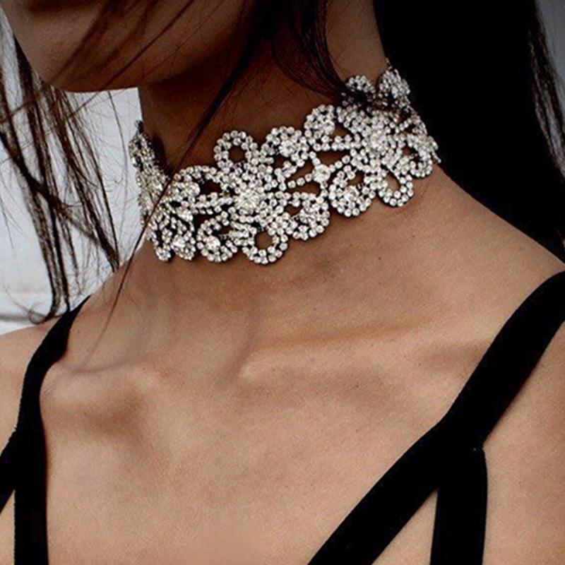 Gold Silver Round Flower Choker Necklace Jewelry Statement Chokers Accessories For Women
Gold Silver Round Flower Choker Necklace Jewelry Statement Chokers Accessories For Women