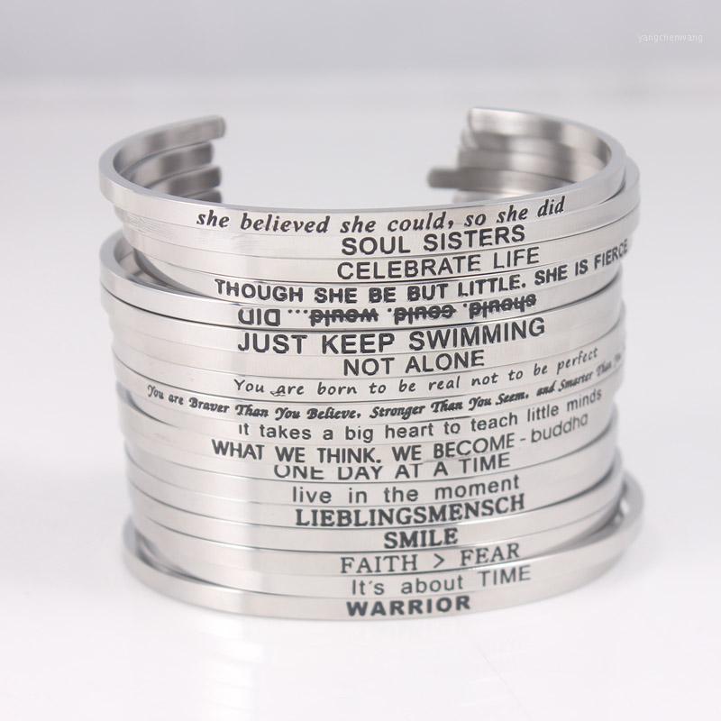 Styles Inspirational Bracelets For Women Stainless Steel Fashion Female Jewelry Bracelet Drop Bangle
Styles Inspirational Bracelets For Women Stainless Steel Fashion Female Jewelry Bracelet Drop Bangle