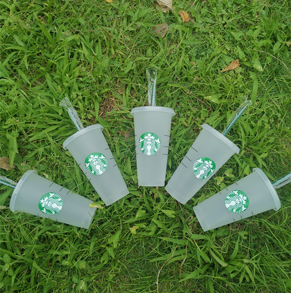 24oz/710ml Starbucks Plastic Tumbler, Reusable Clear Drinking ,Flat Bottom CupsLids with individually packaged straws 5 pcs, Transparent color
24oz/710ml Starbucks Plastic Tumbler, Reusable Clear Drinking ,Flat Bottom CupsLids with individually packaged straws 5 pcs, Transparent color