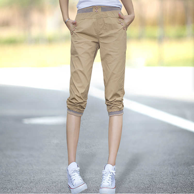 Seven Part Pants Woman Haren Pants Easy Motion Trousers Women Schoolgirl Bound Feet Trousers Leisure Time Pants Sweatpants 211006