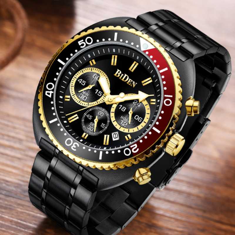 Wristwatches Luxury Top Brand BIDEN Men's Watches Rotate Mix Color Dial Chronograph Man Quartz Wristwatch Stainless Steel Sport Casual Gift, Silver black
Wristwatches Luxury Top Brand BIDEN Men's Watches Rotate Mix Color Dial Chronograph Man Quartz Wristwatch Stainless Steel Sport Casual Gift, Silver black