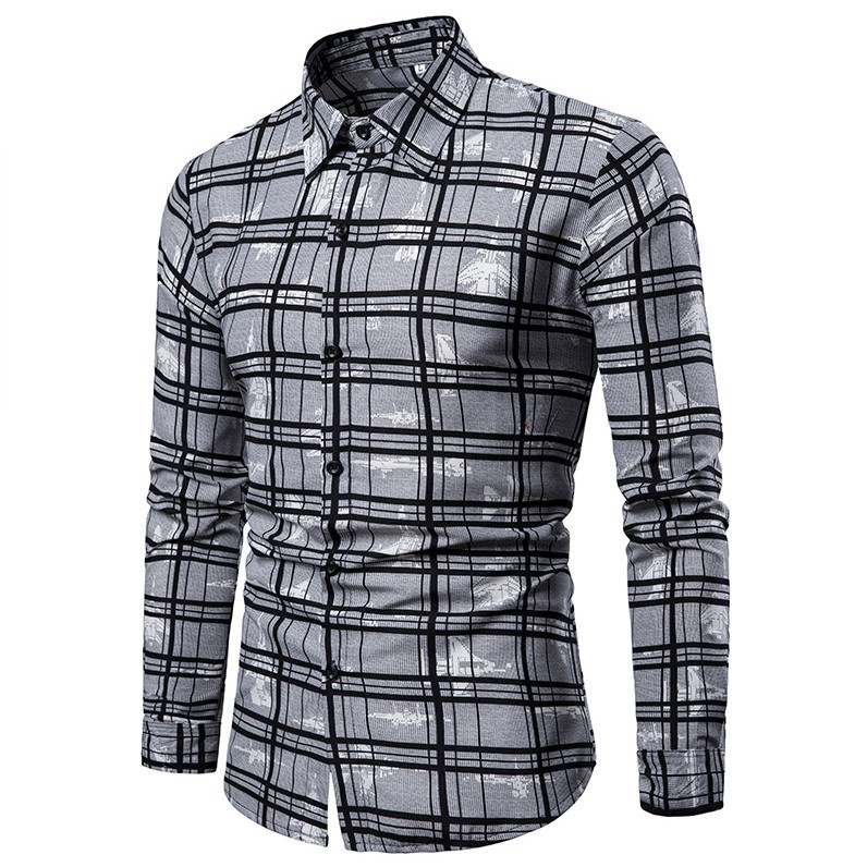 Men's Tracksuits European and American Mens Casual Lapel Long Sleeved Shirt Cotton Plaid Printed Color Matching 3XL H4E9, Black
Men's Tracksuits European and American Mens Casual Lapel Long Sleeved Shirt Cotton Plaid Printed Color Matching 3XL H4E9, Black