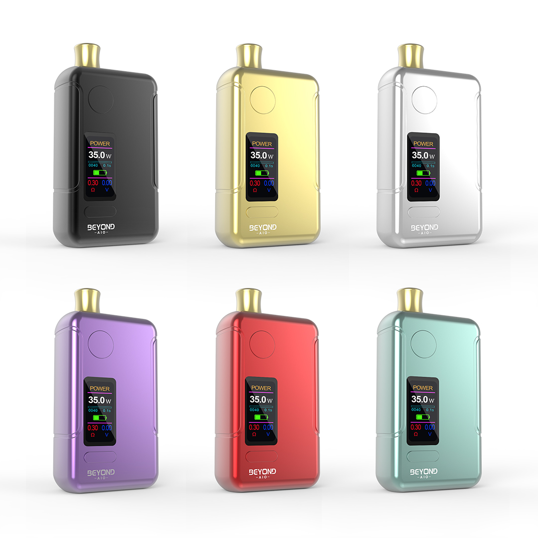 Innovative design e-cigarette Device Beyond Aio Box Mod 35w kit Vape Big Smoke Color display Variable Wattage SS316 mesh rings Oil Filling v
Innovative design e-cigarette Device Beyond Aio Box Mod 35w kit Vape Big Smoke Color display Variable Wattage SS316 mesh rings Oil Filling v